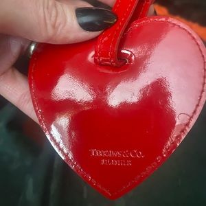 Tiffany & Co. Red Heart Luggage Tag